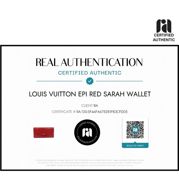 ** Louis Vuitton ** Wallet Epi Sarah Wallet Castillan Red Valentine’s Day COA - Picture 15 of 15